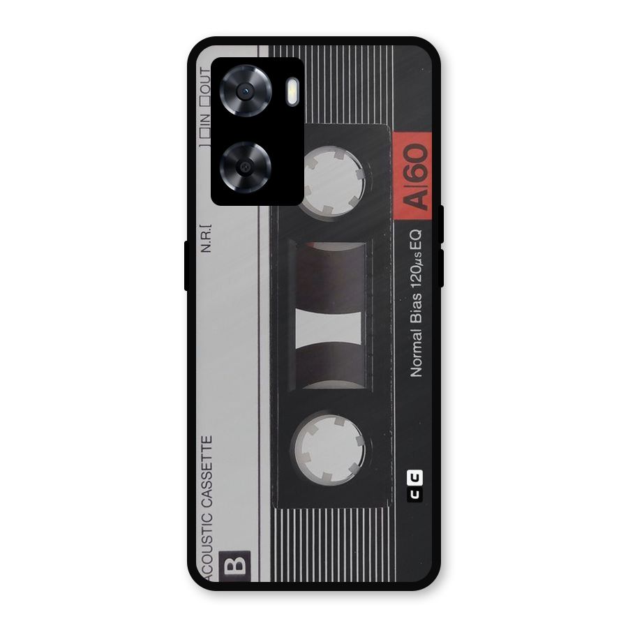 Casette Design Metal Back Case for Oppo A57 2022
