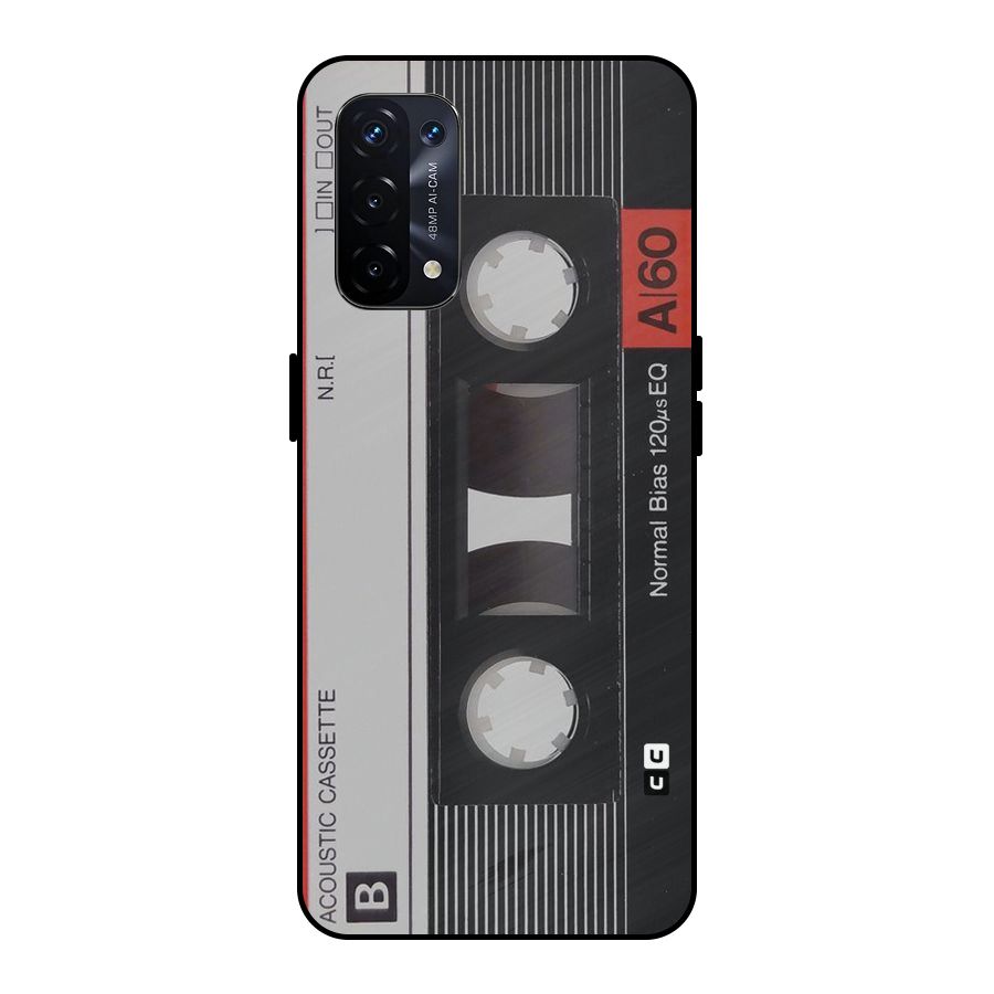Casette Design Metal Back Case for Oppo A74 5G