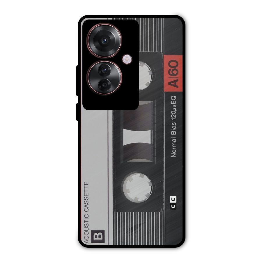 Casette Design Metal Back Case for Oppo F25 Pro
