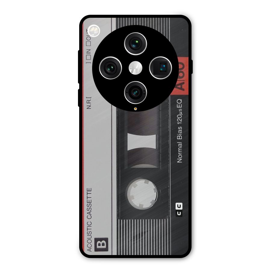 Casette Design Metal Back Case for Oppo Find X8 Pro