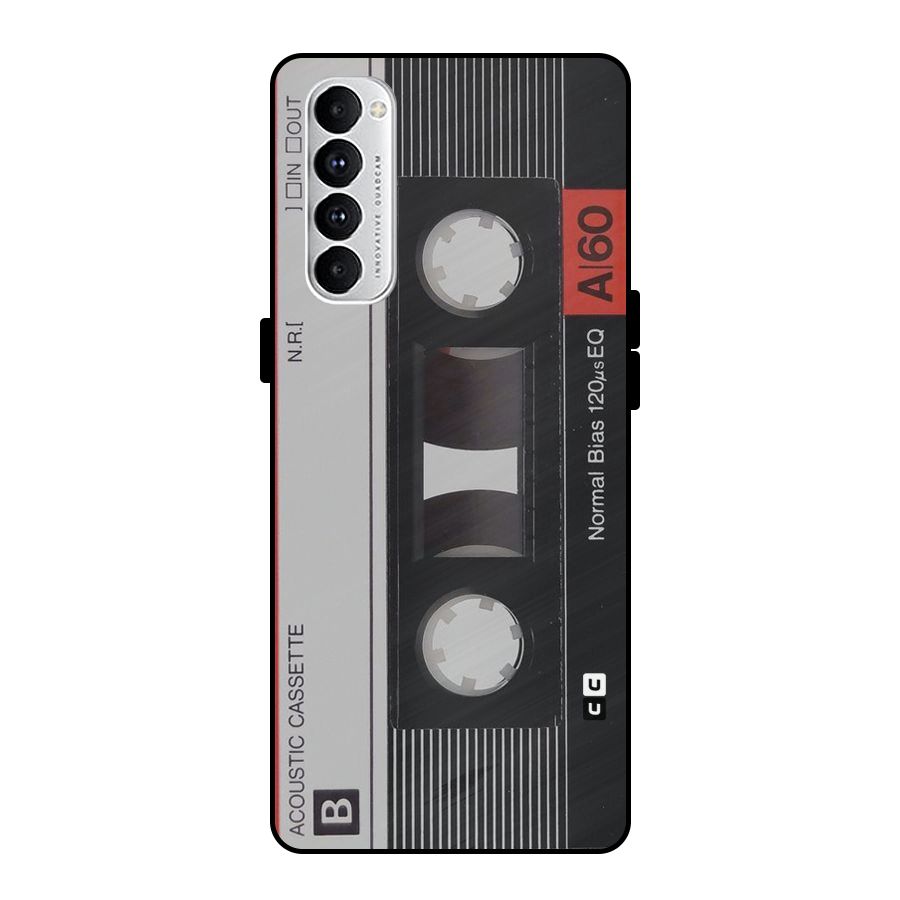 Casette Design Metal Back Case for Oppo Reno4 Pro