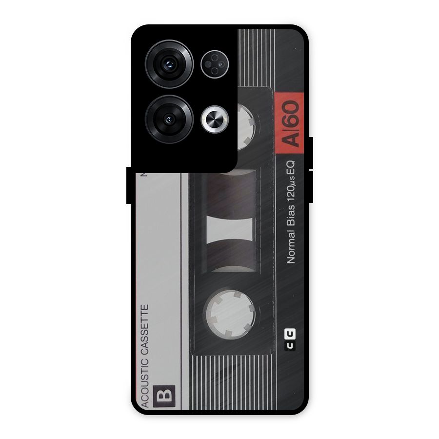 Casette Design Metal Back Case for Oppo Reno8 Pro 5G