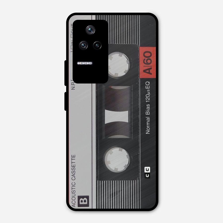 Casette Design Metal Back Case for Poco F4 5G