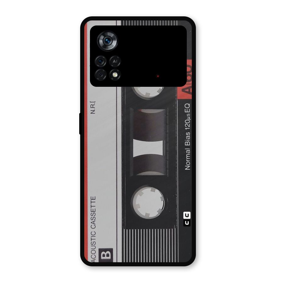 Casette Design Metal Back Case for Poco X4 Pro 5G