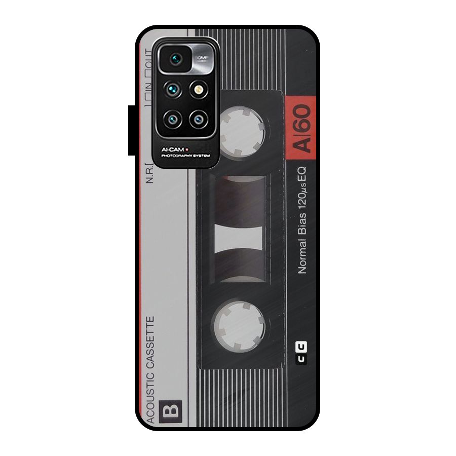 Casette Design Metal Back Case for Redmi 10 Prime