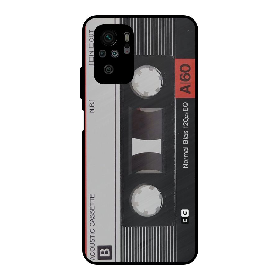 Casette Design Metal Back Case for Redmi Note 10S