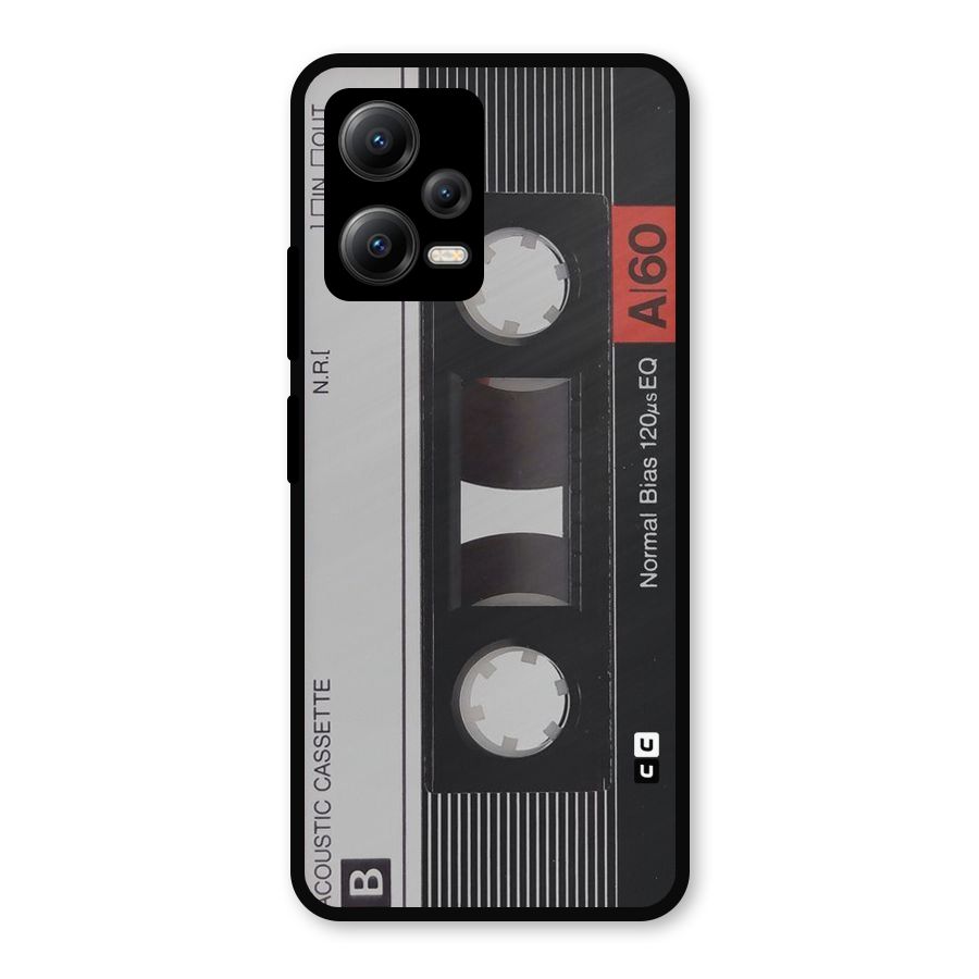 Casette Design Metal Back Case for Redmi Note 12 5G