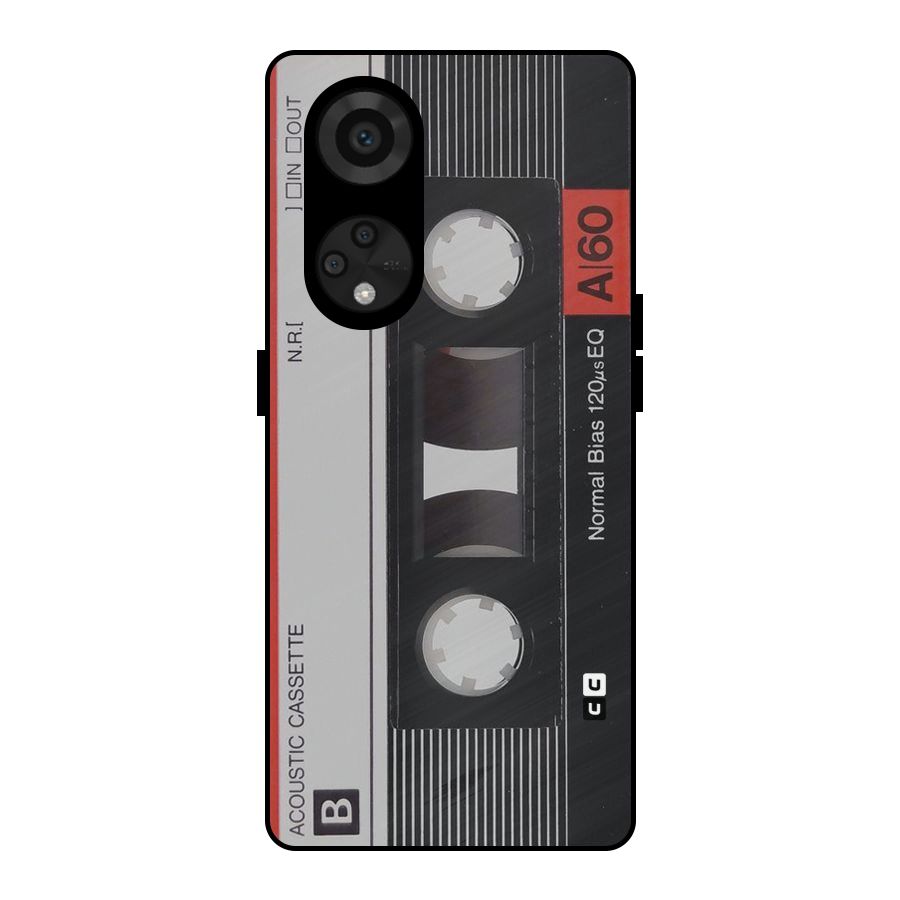 Casette Design Metal Back Case for Reno8 T 5G
