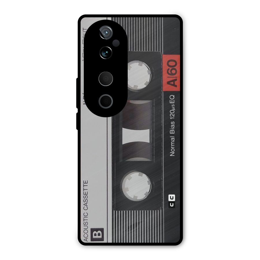 Casette Design Metal Back Case for Vivo T3 Ultra