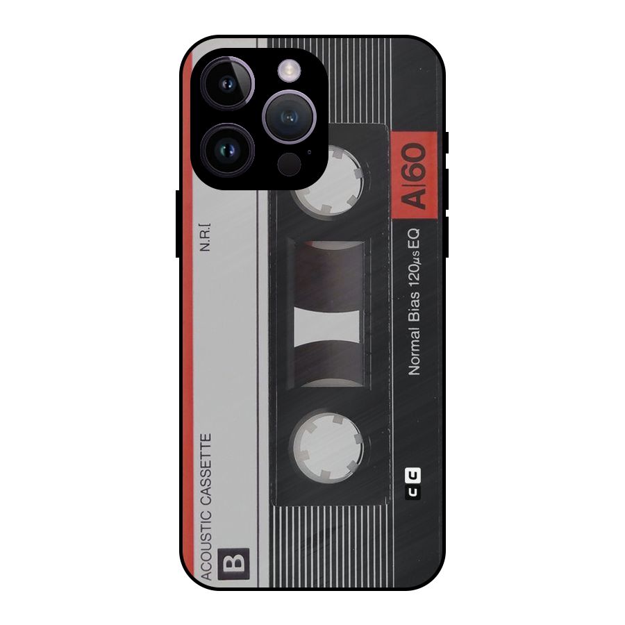 Casette Design Metal Back Case for iPhone 14 Pro Max