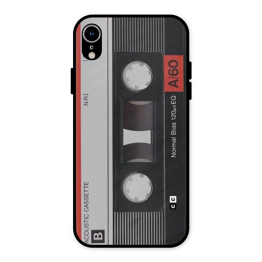 Casette Design Metal Back Case for iPhone XR