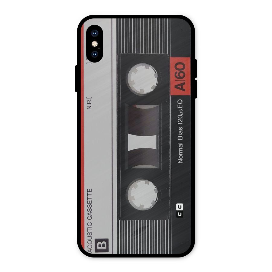 Casette Design Metal Back Case for iPhone XS Max