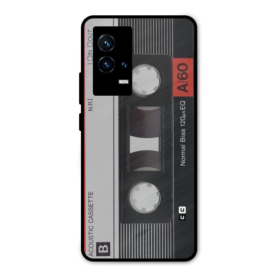 Casette Design Metal Back Case for iQOO 9 5G