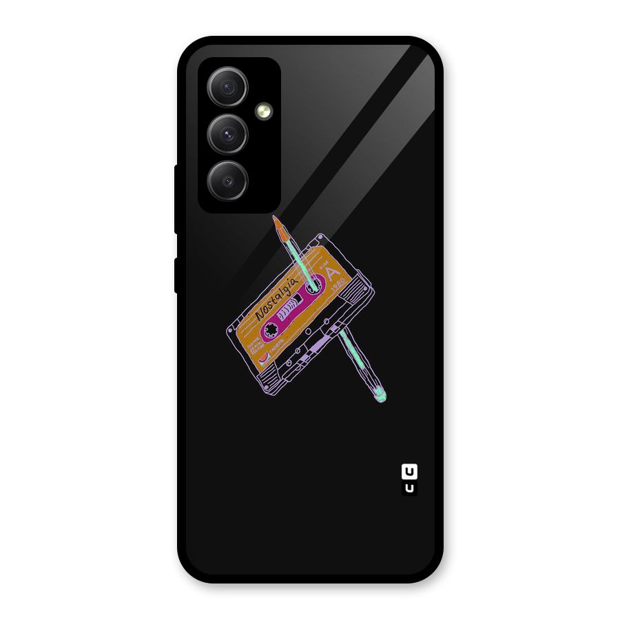 Casette Nostalgia Glass Back Case for Galaxy A34
