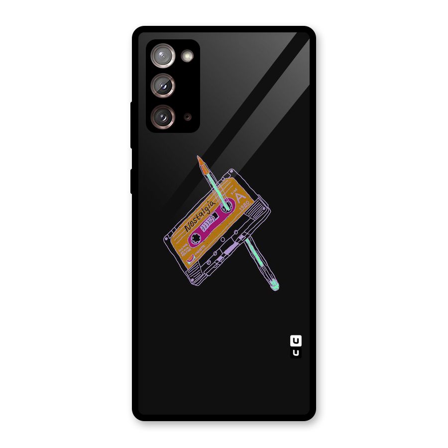 Casette Nostalgia Glass Back Case for Galaxy Note 20