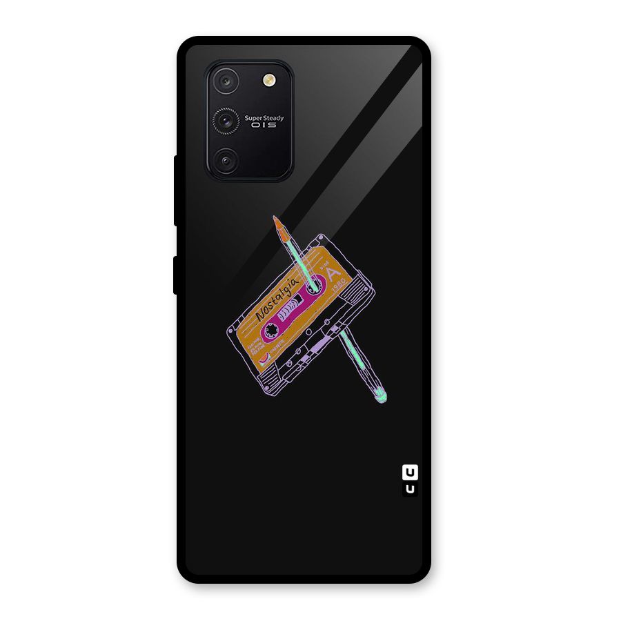 Casette Nostalgia Glass Back Case for Galaxy S10 Lite