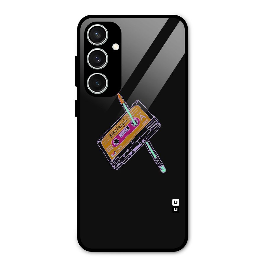 Casette Nostalgia Glass Back Case for Galaxy S23 FE