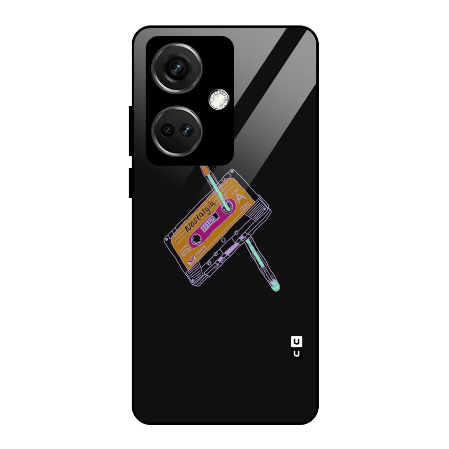 Casette Nostalgia Glass Back Case for OnePlus Nord CE 3 5G