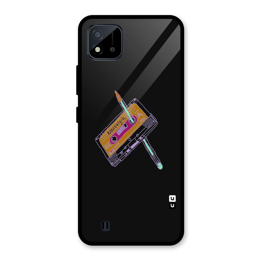 Casette Nostalgia Glass Back Case for Realme C11 2021