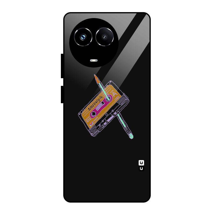 Casette Nostalgia Glass Back Case for Realme Narzo 60X
