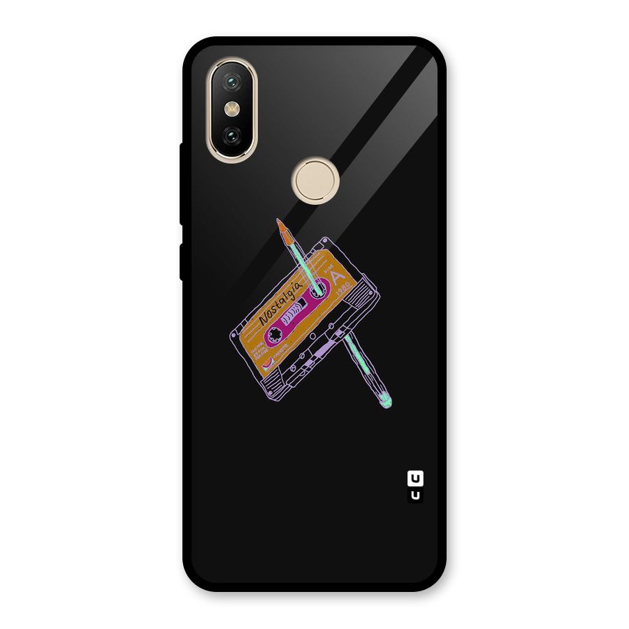 Casette Nostalgia Glass Back Case for Redmi A2