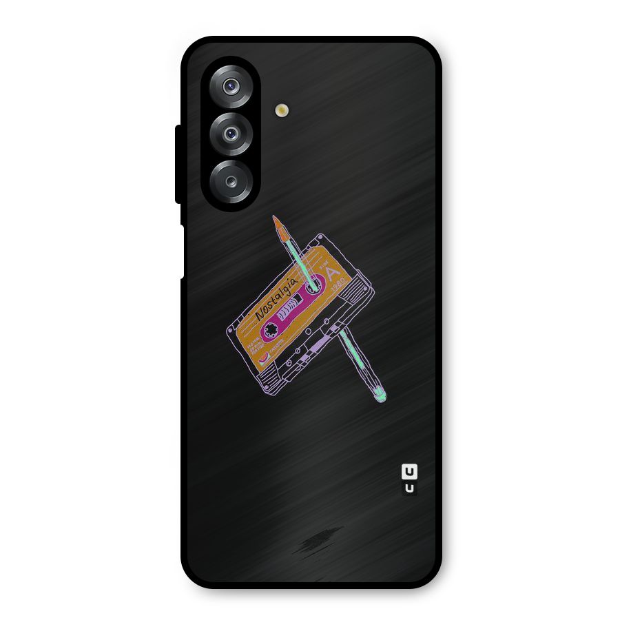 Casette Nostalgia Metal Back Case for Galaxy A26