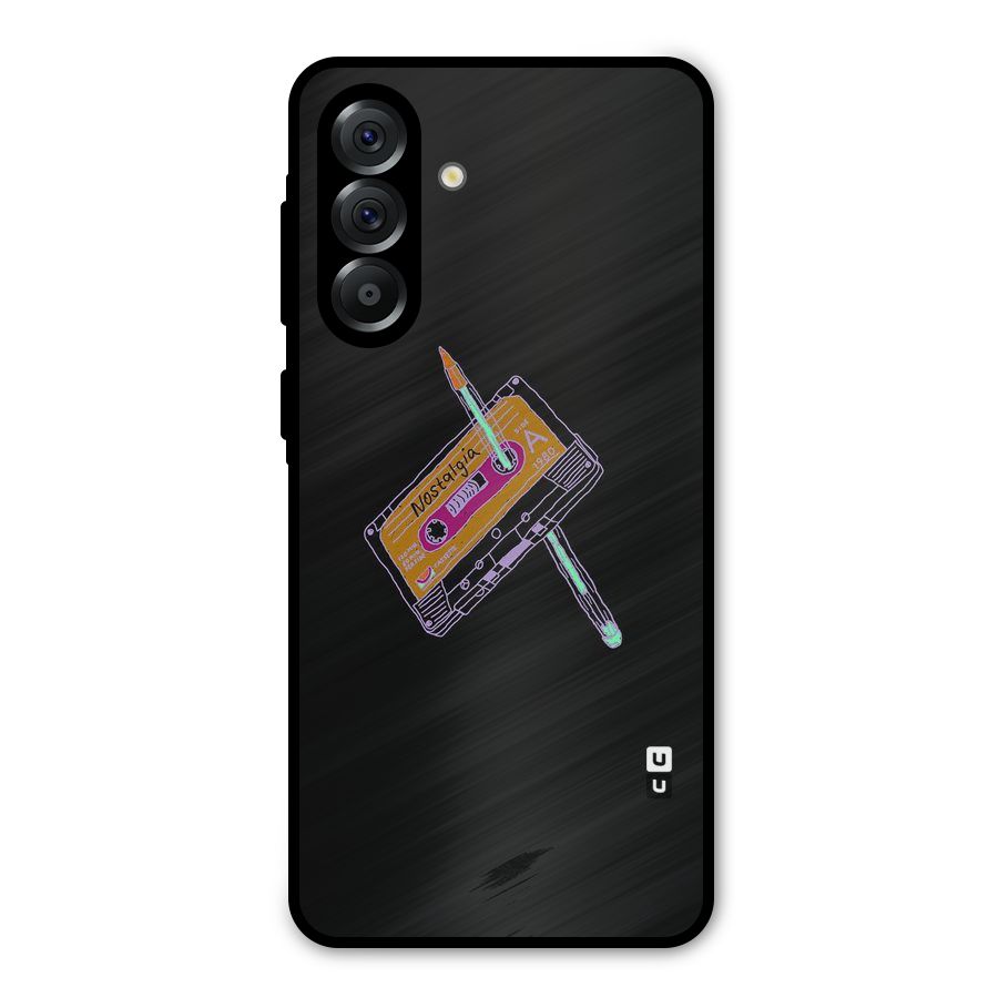 Casette Nostalgia Metal Back Case for Galaxy A36