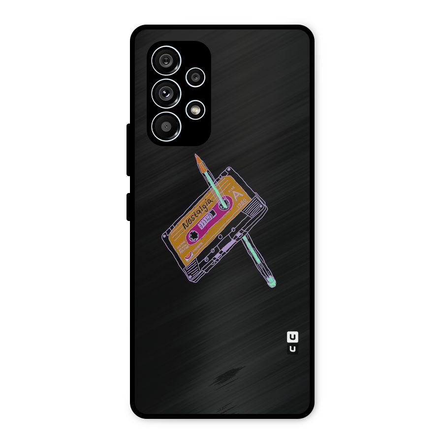 Casette Nostalgia Metal Back Case for Galaxy A53 5G