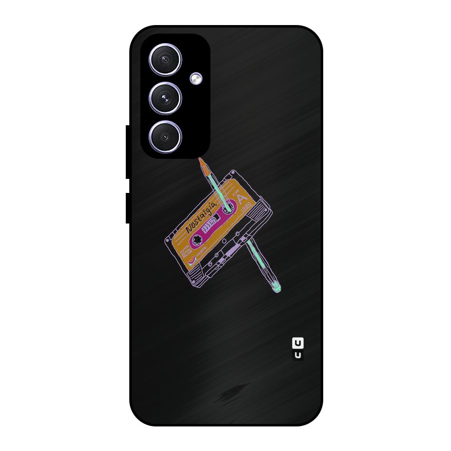 Casette Nostalgia Metal Back Case for Galaxy A54