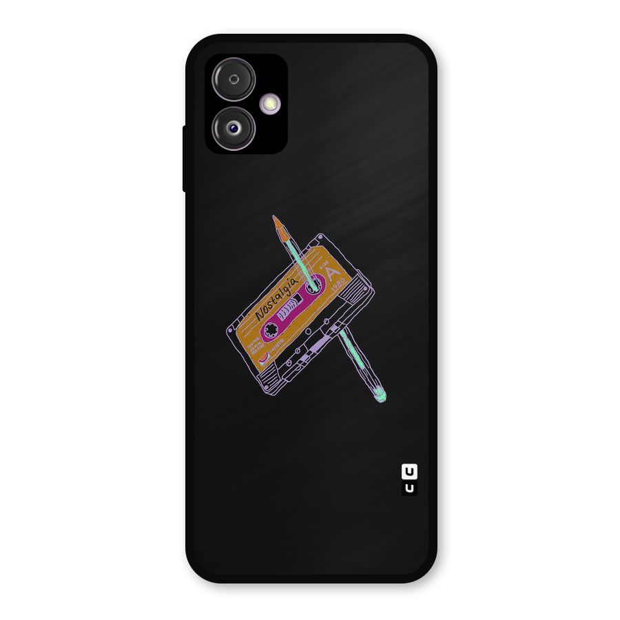 Casette Nostalgia Metal Back Case for Galaxy F14