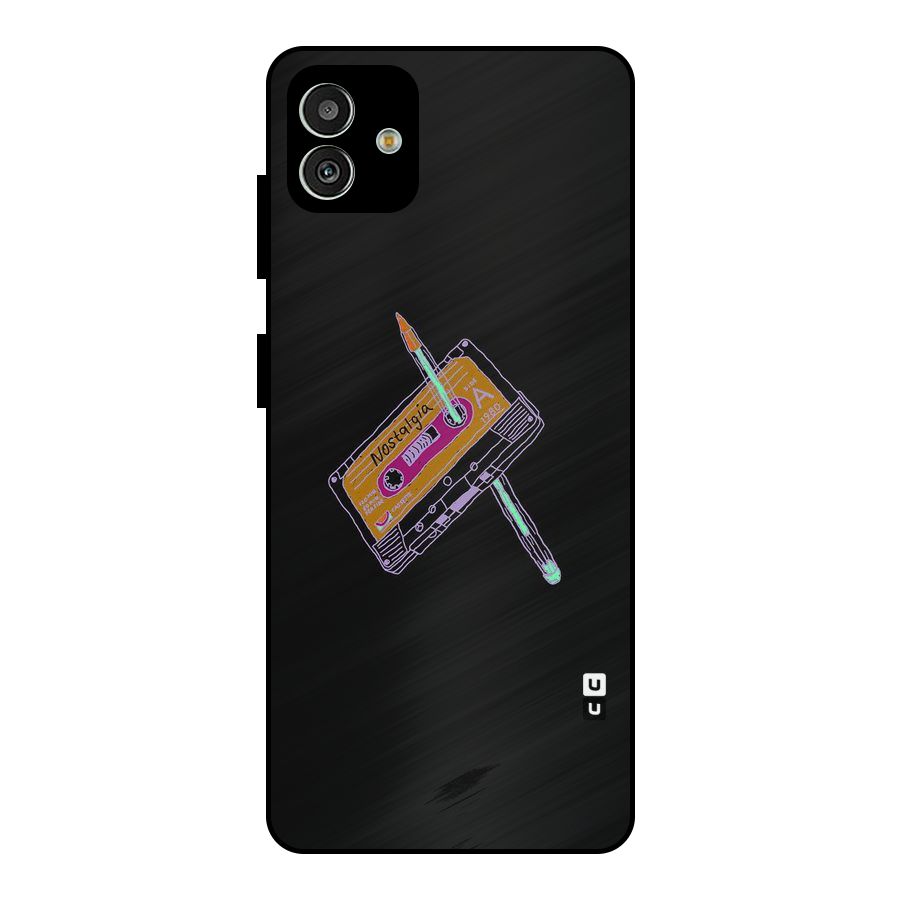 Casette Nostalgia Metal Back Case for Galaxy M13 5G