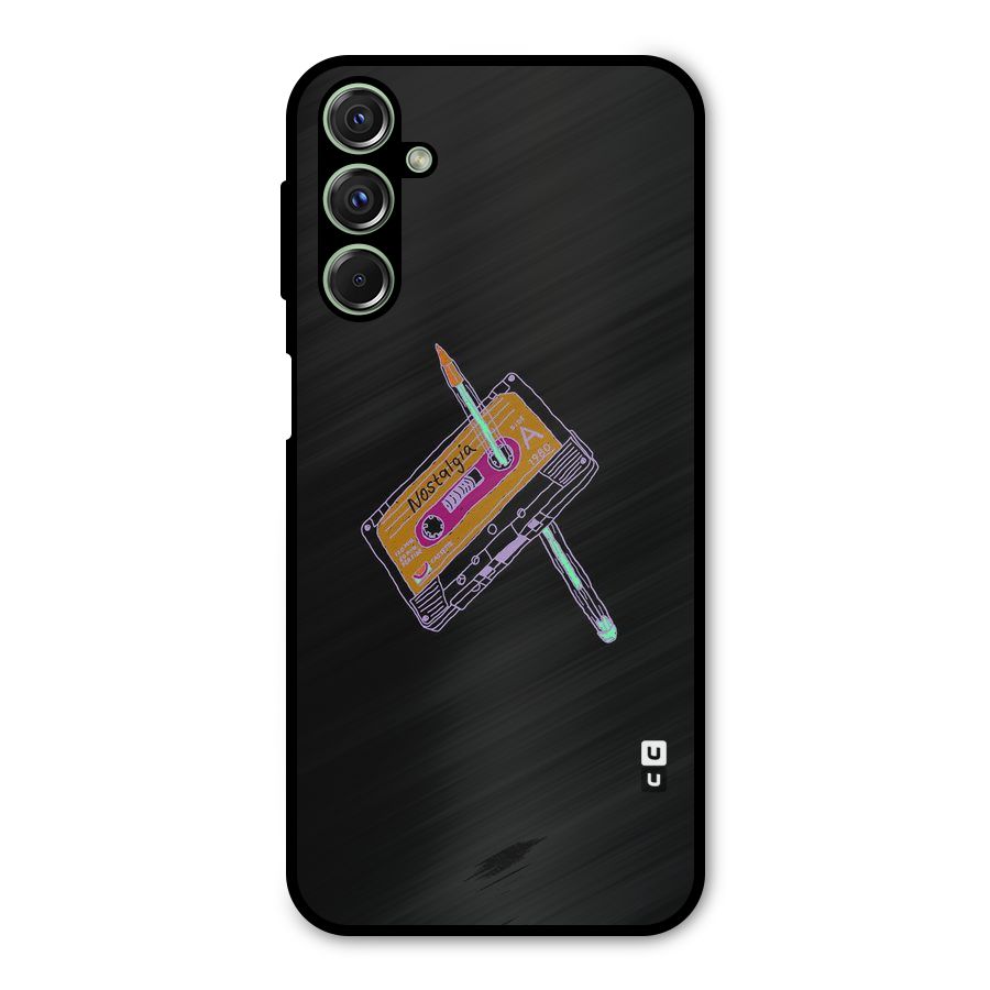 Casette Nostalgia Metal Back Case for Galaxy M34