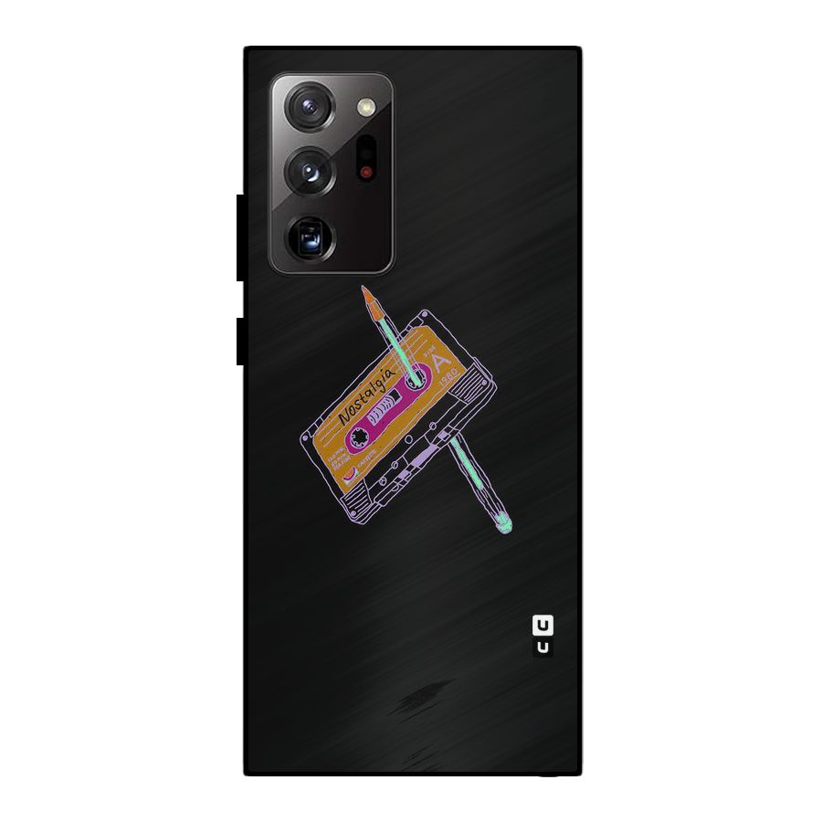 Casette Nostalgia Metal Back Case for Galaxy Note 20 Ultra