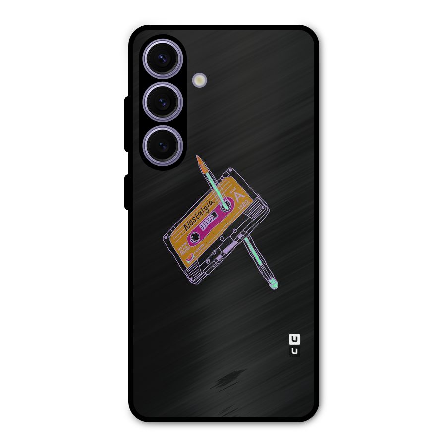 Casette Nostalgia Metal Back Case for Galaxy S24