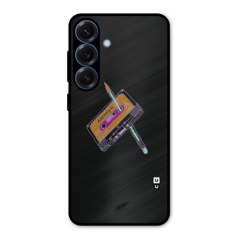 Casette Nostalgia Metal Back Case for Galaxy S25