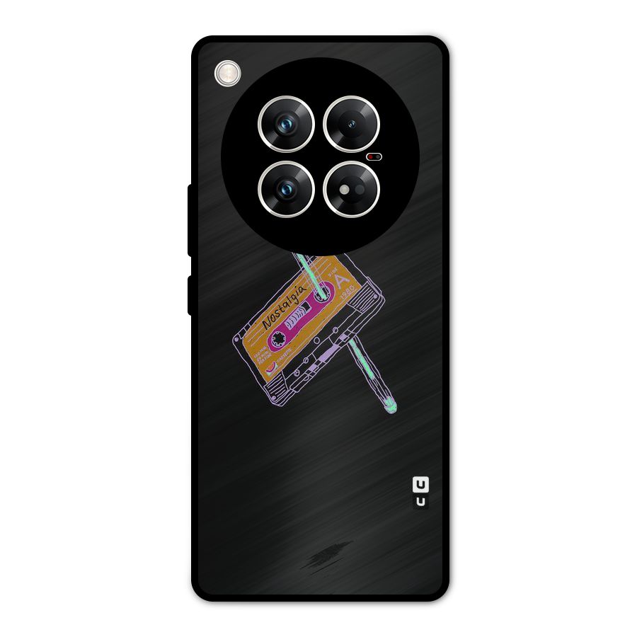 Casette Nostalgia Metal Back Case for Infinix Zero 40 5G