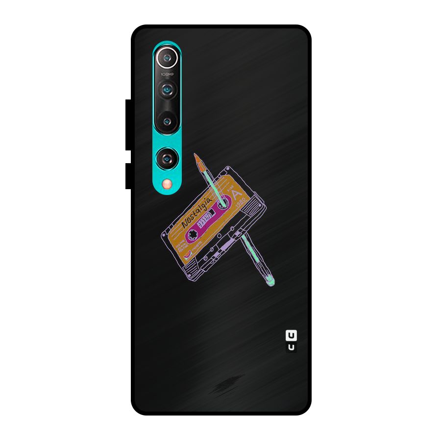 Casette Nostalgia Metal Back Case for Mi 10