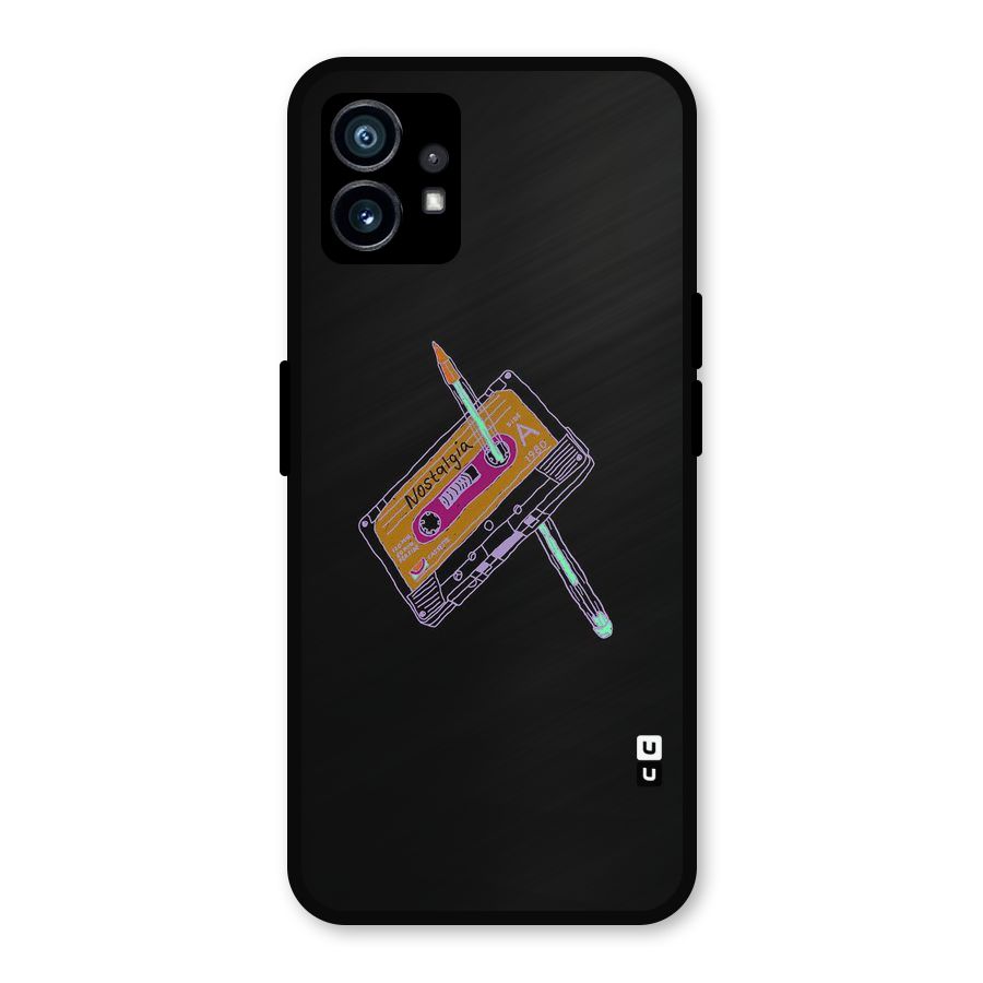 Casette Nostalgia Metal Back Case for Nothing Phone 1