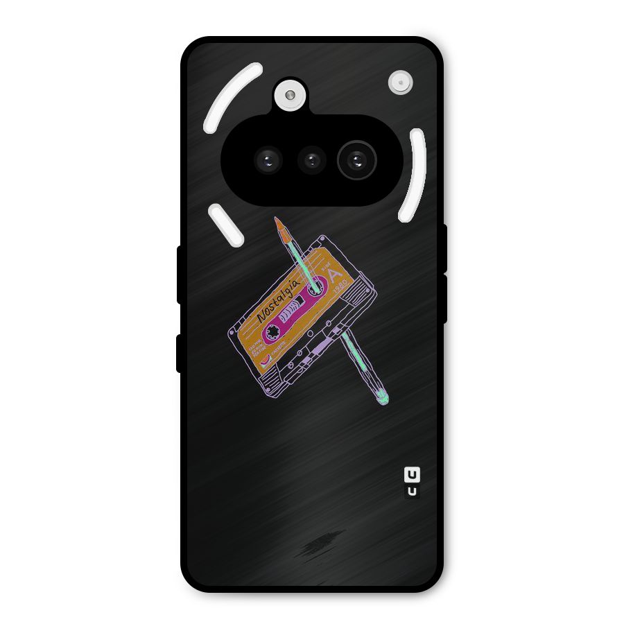 Casette Nostalgia Metal Back Case for Nothing Phone 3a