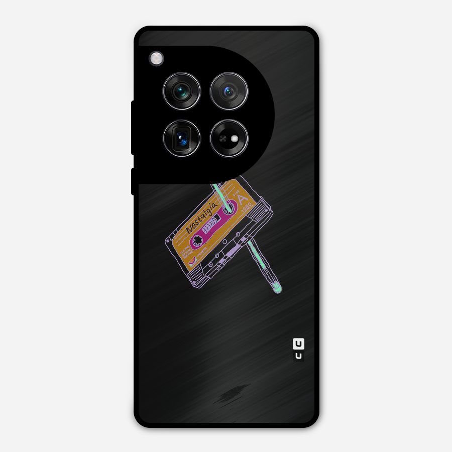 Casette Nostalgia Metal Back Case for OnePlus 12