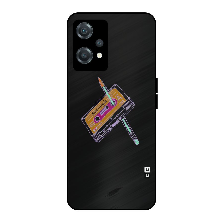 Casette Nostalgia Metal Back Case for OnePlus Nord CE 2 Lite 5G