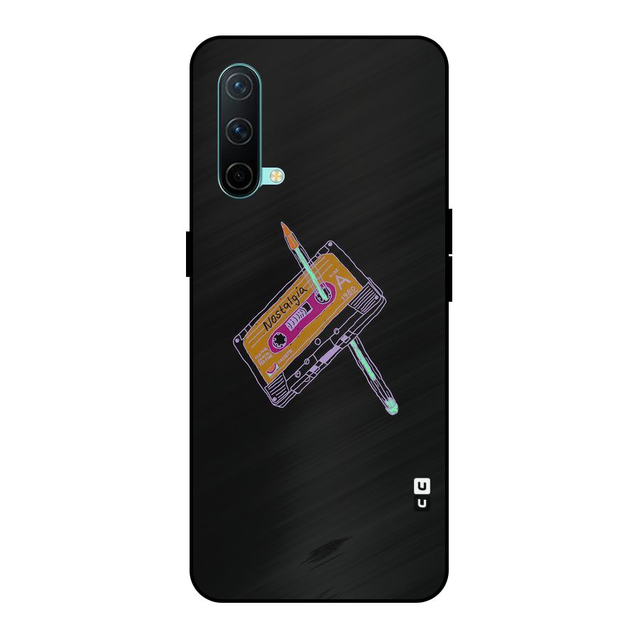 Casette Nostalgia Metal Back Case for OnePlus Nord CE 5G