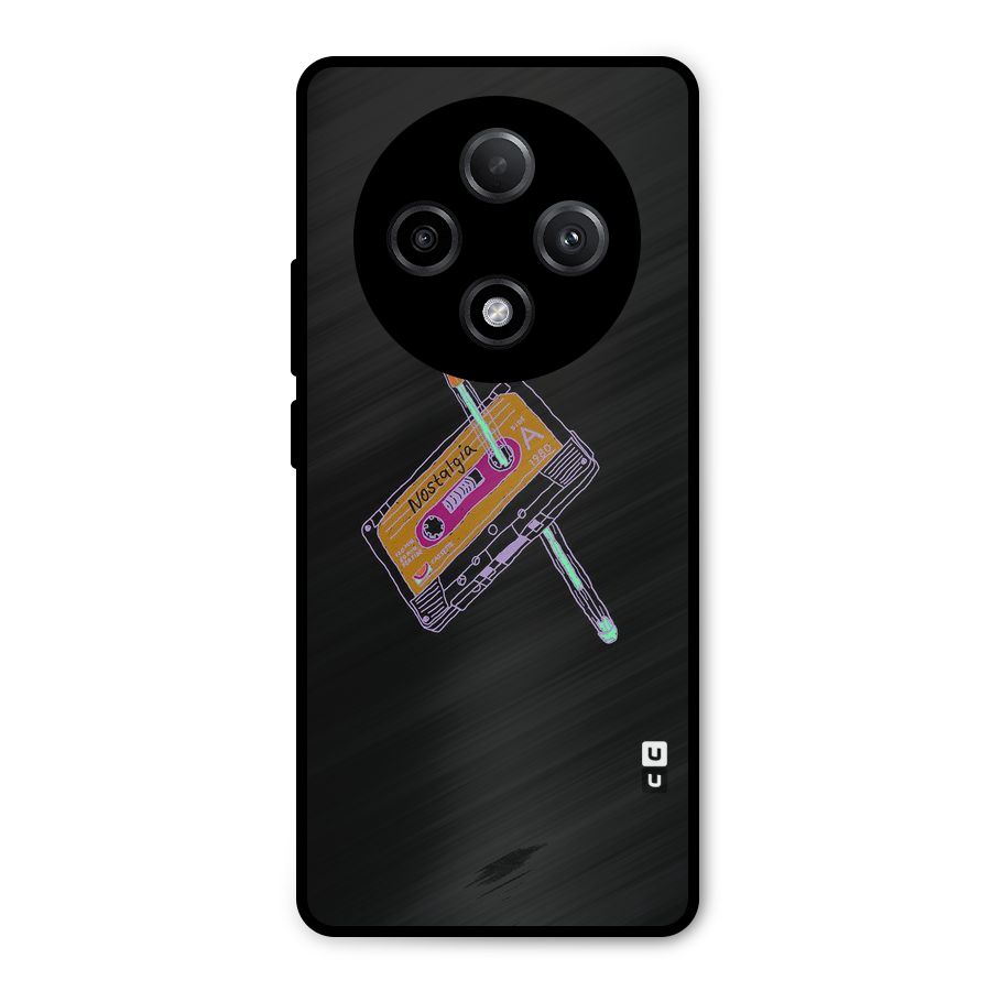 Casette Nostalgia Metal Back Case for Oppo F27 Pro Plus