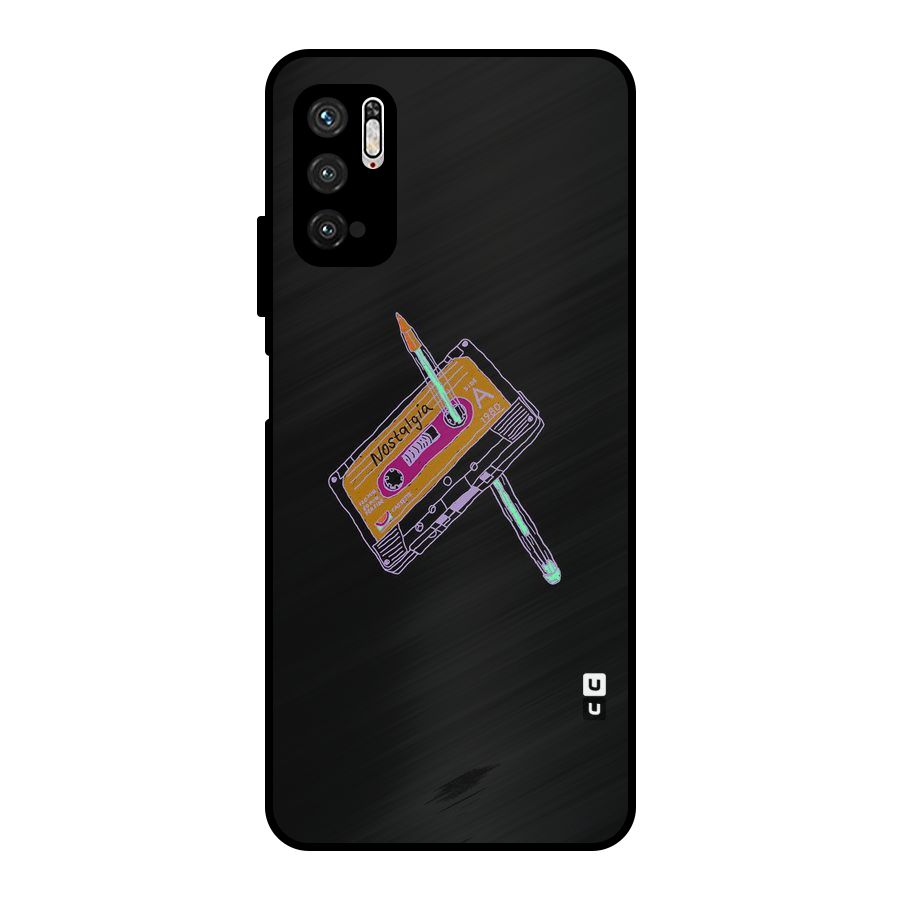 Casette Nostalgia Metal Back Case for Poco M3 Pro 5G