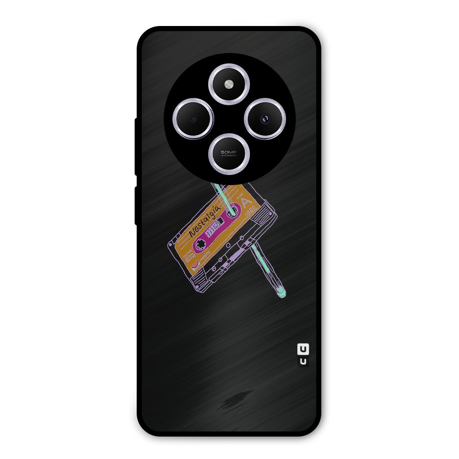 Casette Nostalgia Metal Back Case for Poco M7
