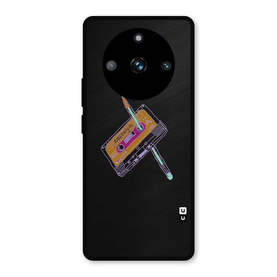 Casette Nostalgia Metal Back Case for Realme 11 Pro
