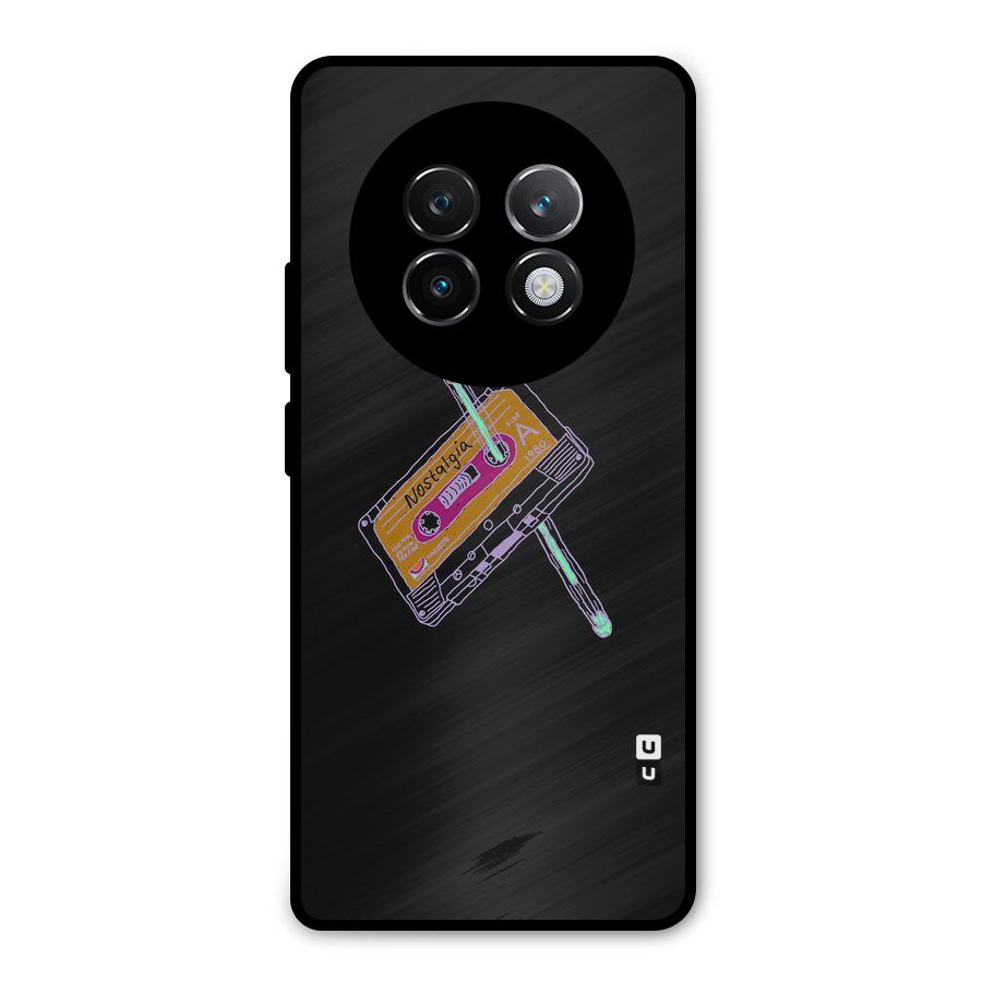 Casette Nostalgia Metal Back Case for Realme 13 Plus