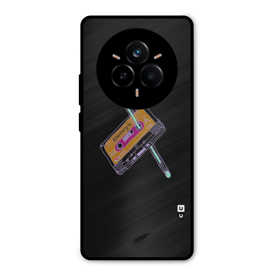 Casette Nostalgia Metal Back Case for Realme 14 Pro