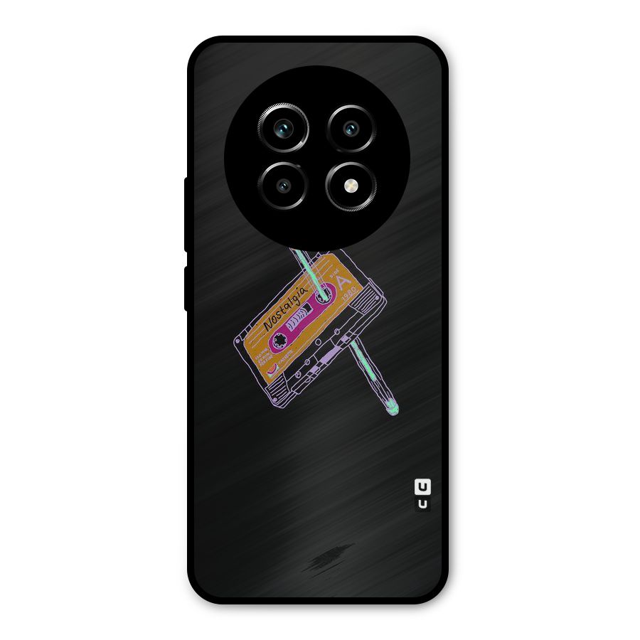 Casette Nostalgia Metal Back Case for Realme 14 Pro Lite