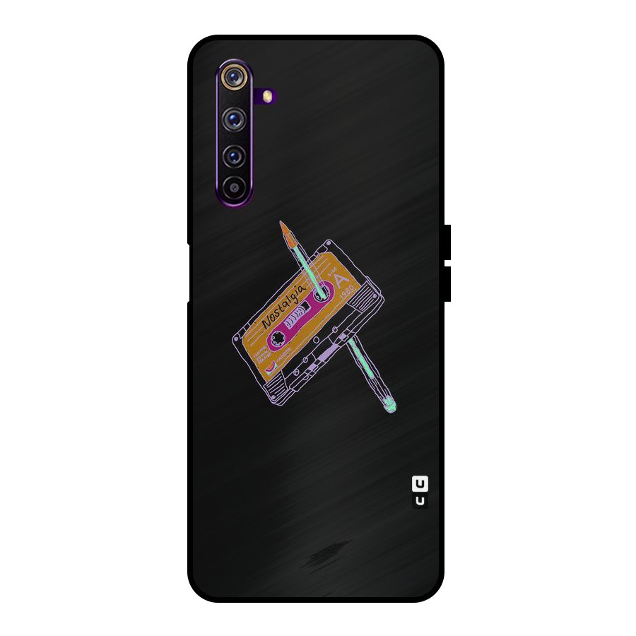 Casette Nostalgia Metal Back Case for Realme 6 Pro